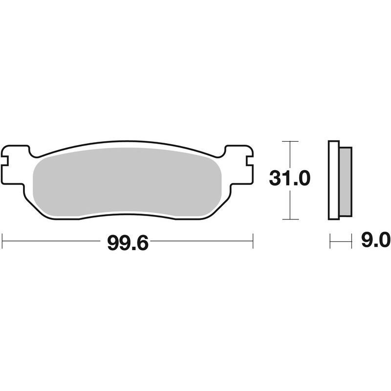 Plaquettes de Frein Arrière Brembo Métal Fritté pour Yamaha YZF-R1 (02-03) - 07YA37SP Plaquettes de Frein Arrière Brembo Métal Fritté pour Yamaha YZF-R1 (02-03) - 07YA37SP