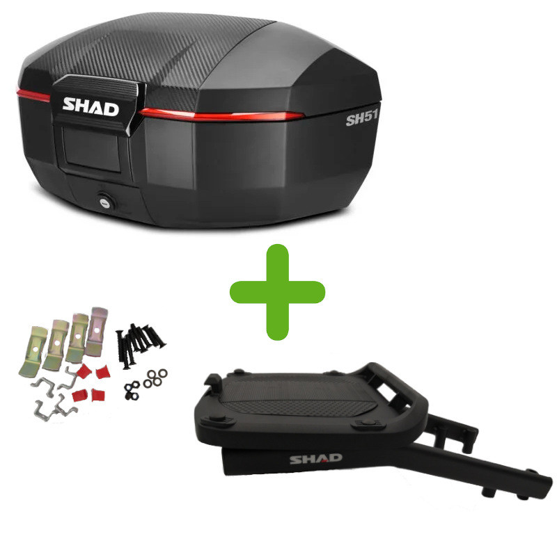 Pack Shad Top Case + Support pour Voge 650 DS / DSX (21-22)