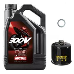 Pack Vidange Kawasaki Ninja ZX-6R (24-25) - Motul 300V 10w40 + HF303RC + Joint 12mm