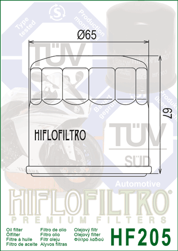 copy ofcopy of Filtre à Huile Moto HF