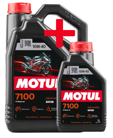 Huile Moto Motul 7100 10W404L + 1 Litre Offert