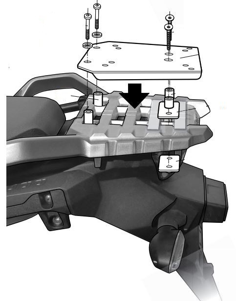 Support Top Case Shad pour V-Strom 650 (17-24)