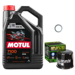Pack Vidange Suzuki V-Strom 1050 XT (20-22) - Motul 7100 10w40 + HF138 + Joint 14mm