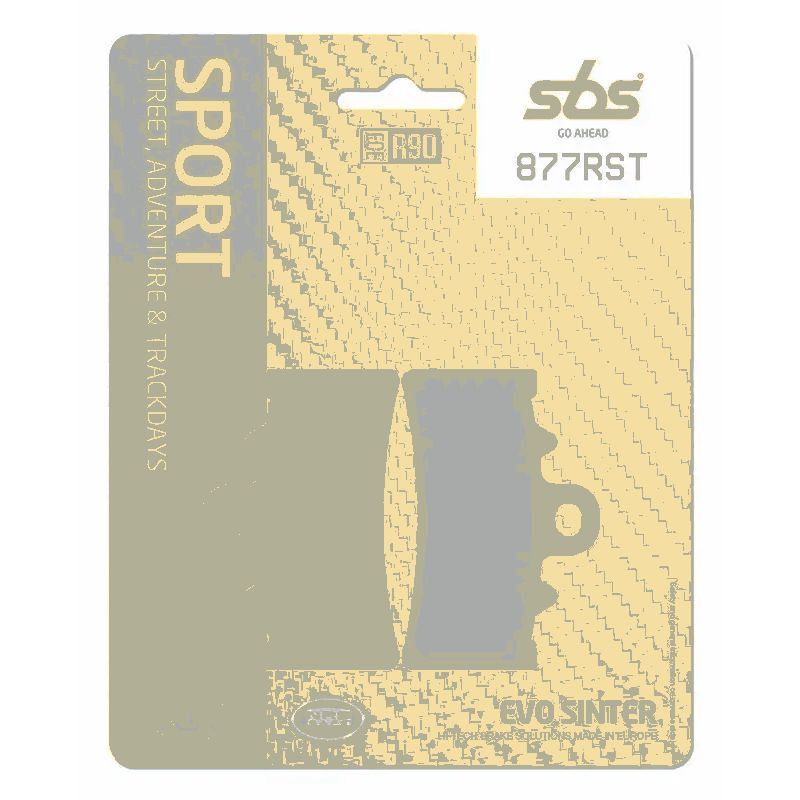 Plaquette de Frein Avant SBS 877RST - Métal Fritté Route et Piste Plaquette de Frein Avant SBS 877RST - Métal Fritté Route et Piste