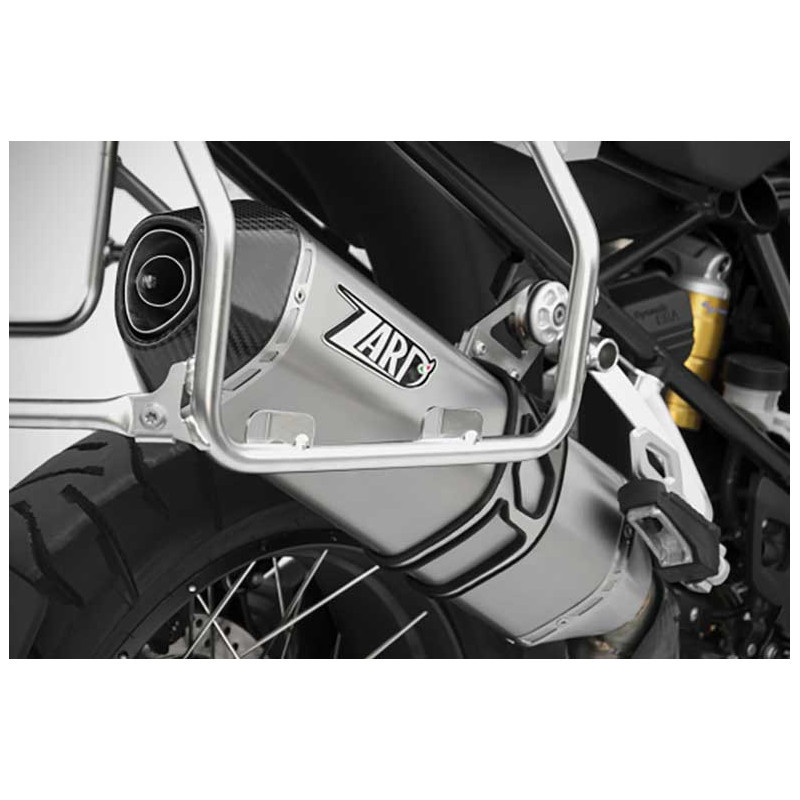 Echappement Racing Inox et Carbone Embout Carbone pour BMW R 1200 GS (13-18)