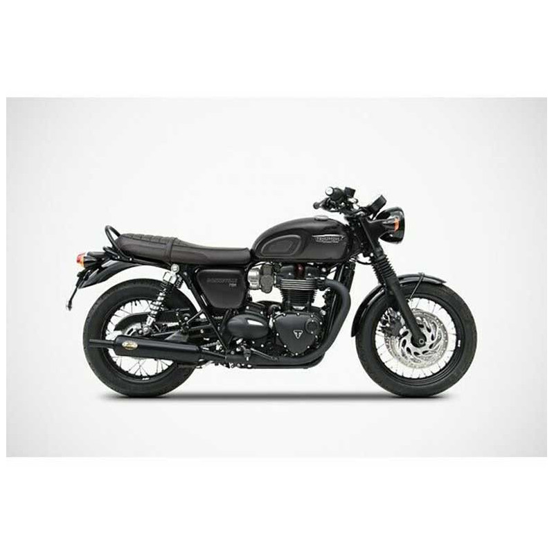 Double Échappement Vintage Position Basse Inox Poli Embout Inox pour Triumph 900 Bonneville T100 (16-20) Double Échappement Vintage Position Basse Inox Poli Embout Inox pour Triumph 900 Bonneville T100 (16-20)