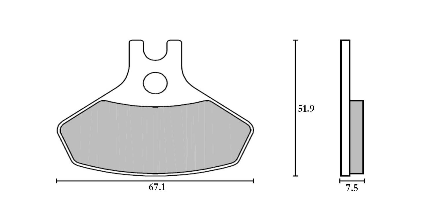 Plaquette de frein Avant Brembo 07GR22 SX
