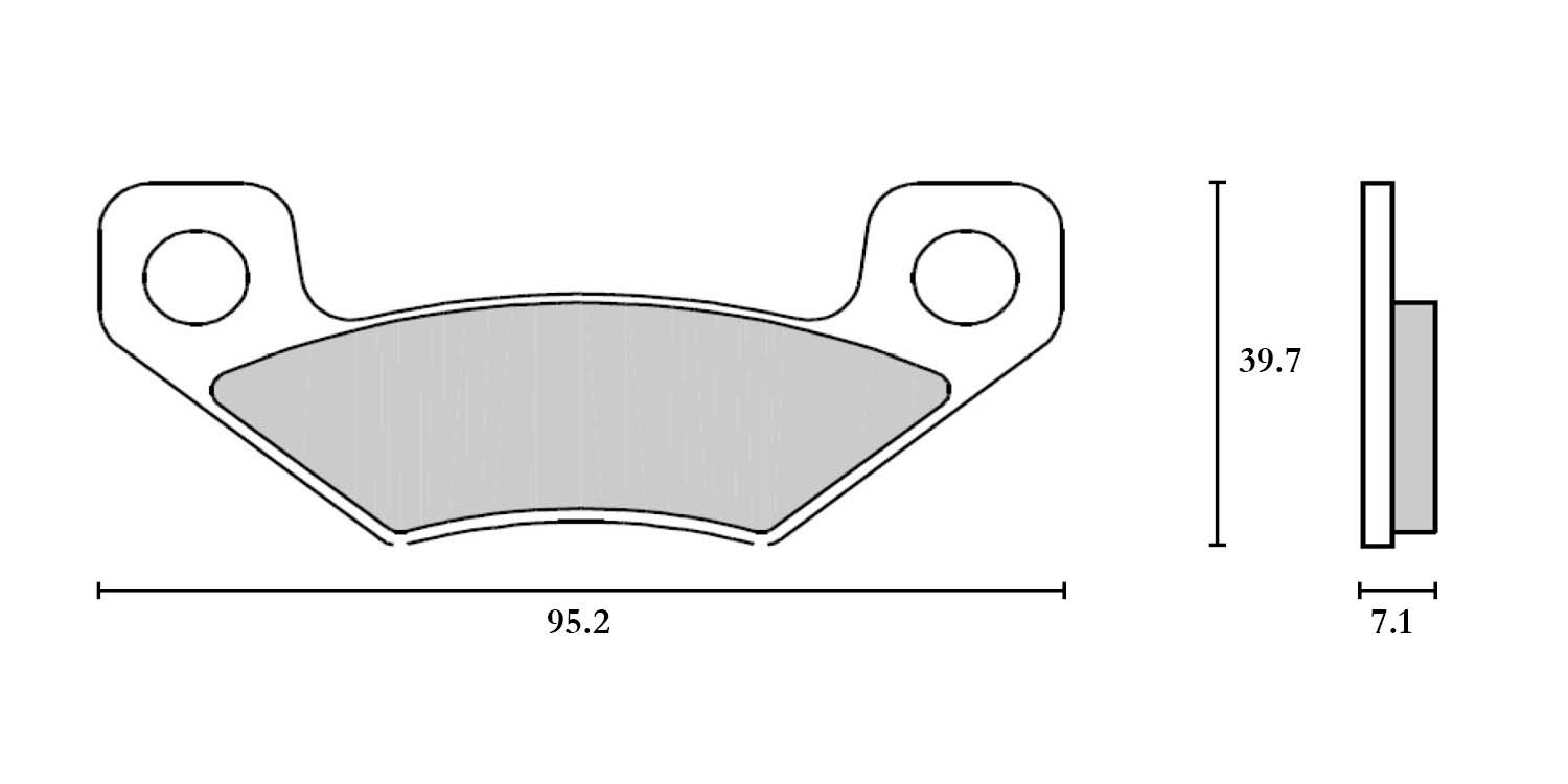 Plaquette de frein Arrière Brembo 07GR25 SX