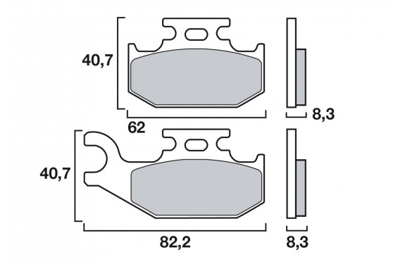 Plaquette de frein Arrière Brembo 07GR74 SD Plaquette de frein Arrière Brembo 07GR74 SD