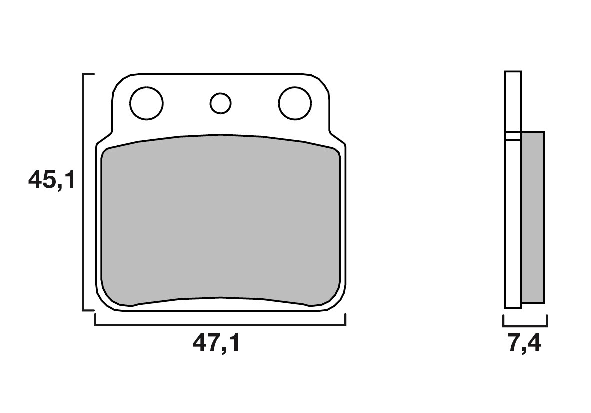 Plaquette de frein Arrière Brembo 07SU29 SX