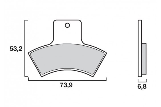 Plaquette de frein Arrière Brembo 07PO04 SD Plaquette de frein Arrière Brembo 07PO04 SD