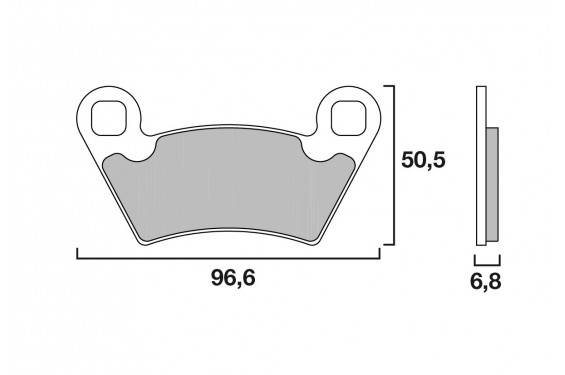 Plaquette de frein Arrière Brembo 07PO07 SD Plaquette de frein Arrière Brembo 07PO07 SD