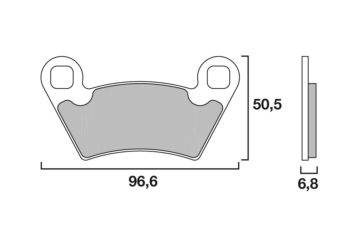 Plaquette de frein Arrière Brembo 07PO07 SD