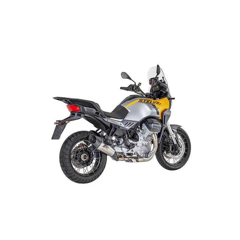 Silencieux Zard Titane Embout Carbone pour Moto Guzzi 1000 Stelvio (24-26)