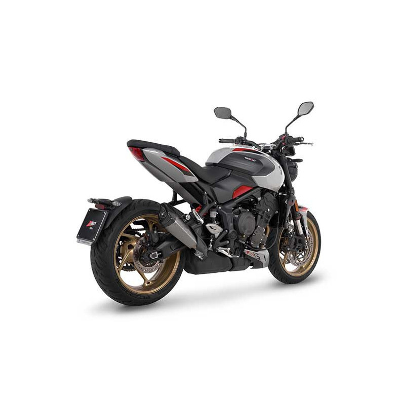 Silencieux Titane Embout Carbone pour Triumph Trident 800 (25-26)
