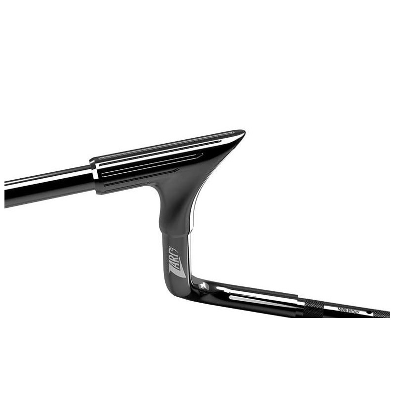 Guidon Zard Eagle 10" Chrome Noir pour Harley-Davidson Touring Guidon Zard Eagle 10" Chrome Noir pour Harley-Davidson Touring