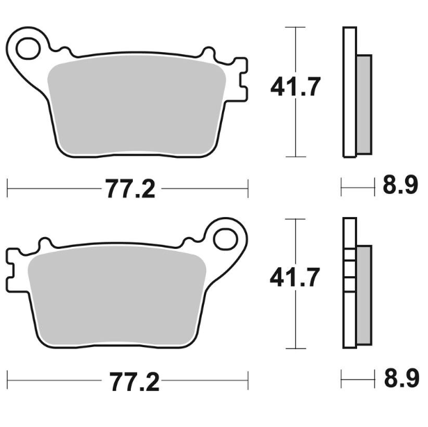 Plaquettes de Frein Arrière Brembo Métal Fritté pour Kawasaki Ninja ZX-10 R (18-25) - 07HO59SP