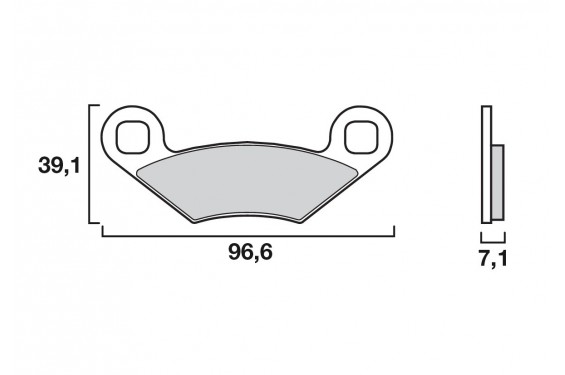 Plaquette de frein Arrière Brembo 07PO01 SX Plaquette de frein Arrière Brembo 07PO01 SX