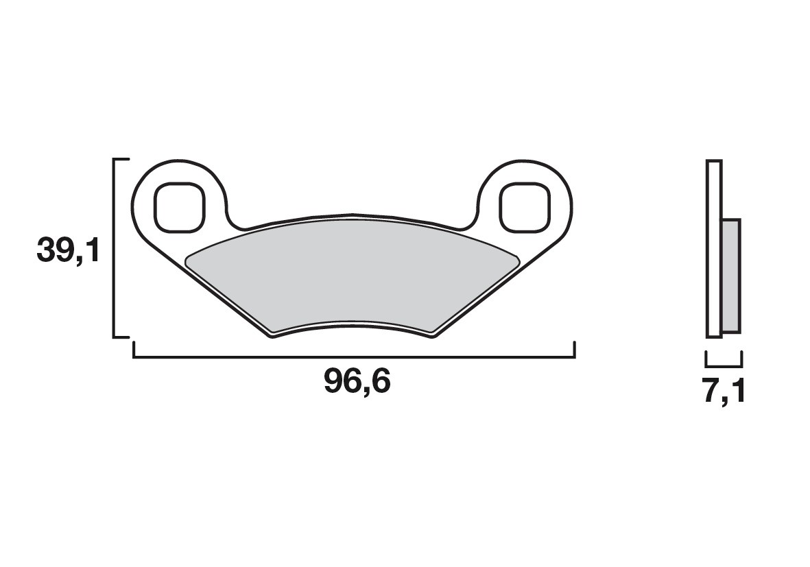 Plaquette de frein Arrière Brembo 07PO01 SX