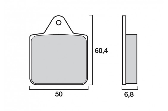Plaquette de frein Avant Brembo 07PO08 SD Plaquette de frein Avant Brembo 07PO08 SD