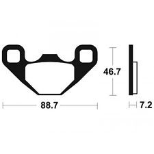 Plaquette de frein Arrière Brembo 07PO13 SD