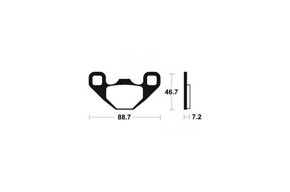 Plaquette de frein Arrière Brembo 07PO13 SX Plaquette de frein Arrière Brembo 07PO13 SX