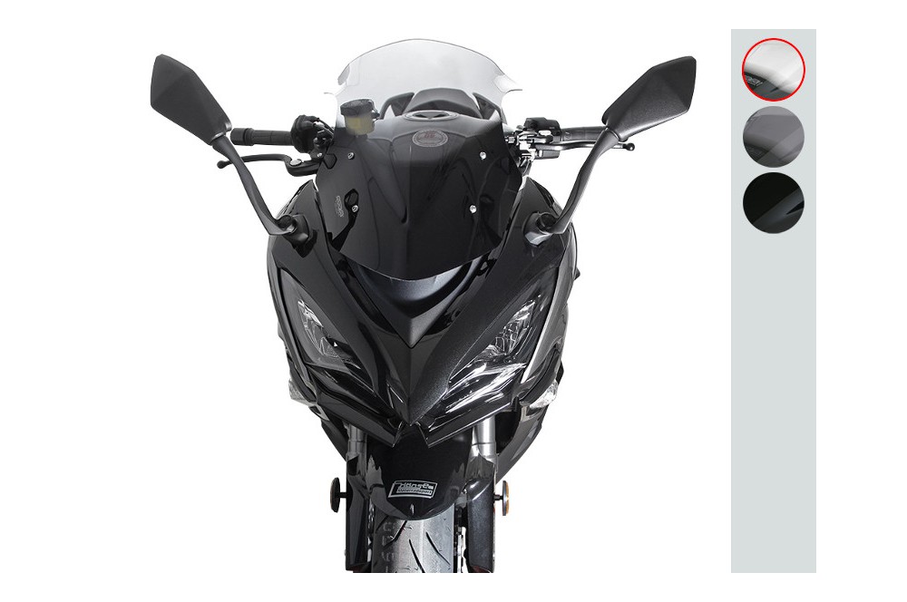 Pare-brise Moto Double Bulle Noir Pour Kawasaki Z1000 SX 2011-2016 - Protection Contre Vent Et Insectes