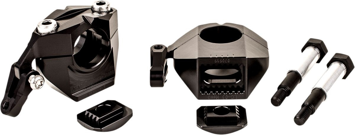 Rehausses de guidon 2D.GT Gilles Tooling pour Indian FTR 1200 S (19-22)