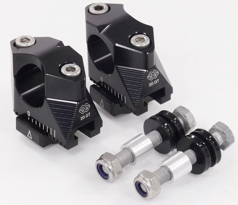 Rehausses de guidon 2D.GT Gilles Tooling pour Kawasaki Z 800 (13-16)