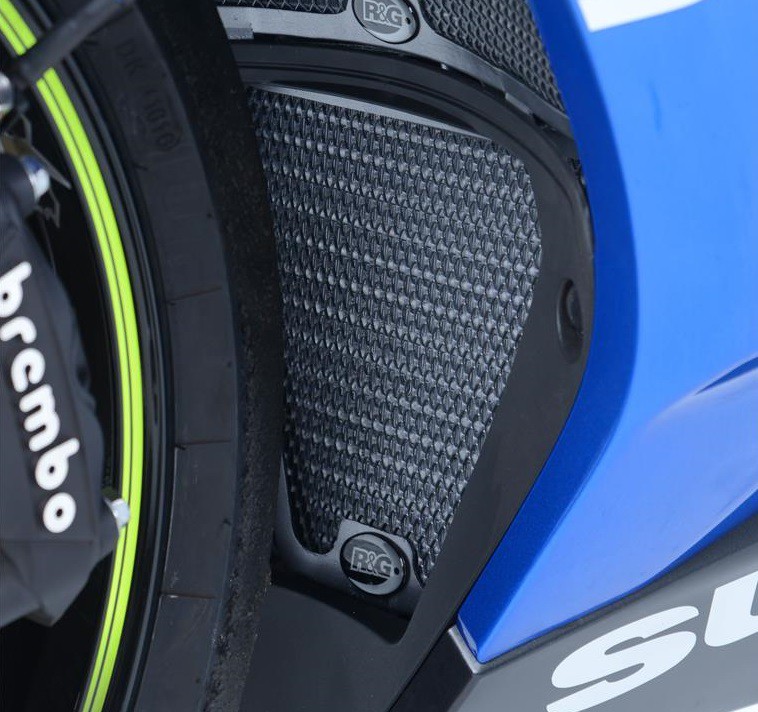 Protection de Radiateur d'Huile Alu R&G pour Suzuki GSX-R 1000 et R (17-23) - OCG0030BK