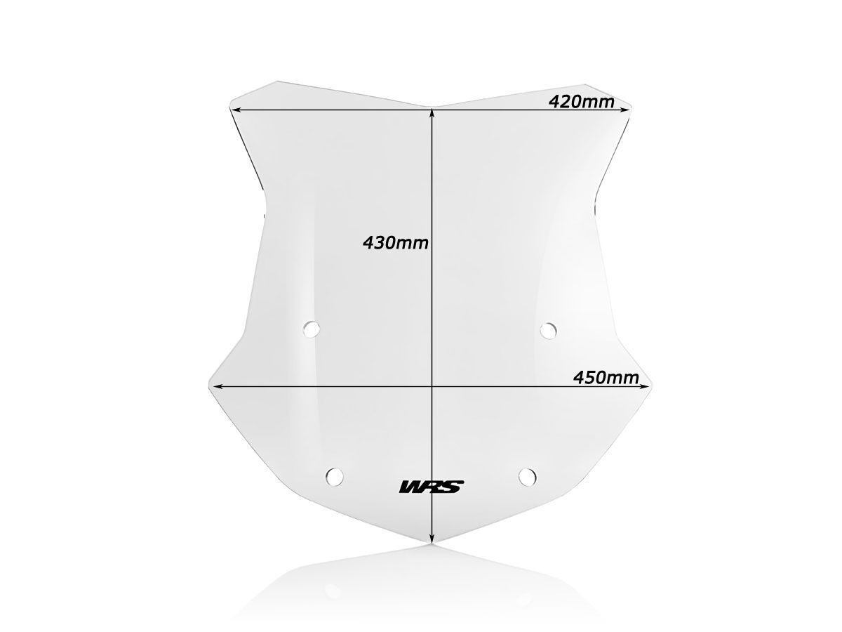 Pare-Brise Sport Claire WRS pour BMW R 1200 GS Adventure (13-19) - BM023T