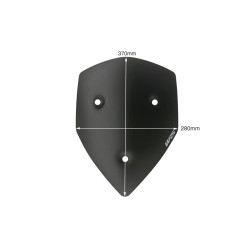 Pare-Brise Sport Noir Mat WRS pour Ducati Multistrada 1200 et S (10-12) - DU002NO