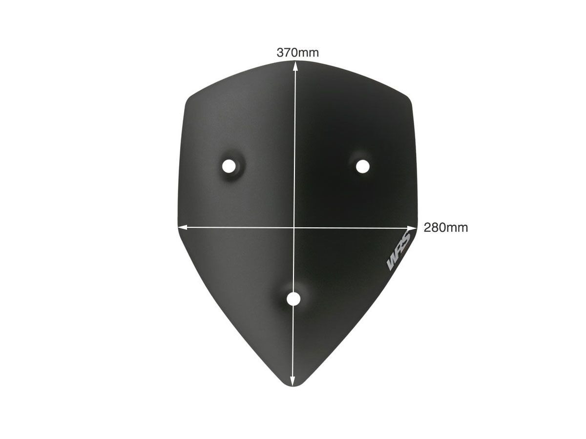 Pare-Brise Sport Noir Mat WRS pour Ducati Multistrada 1200 et S (10-12) - DU002NO