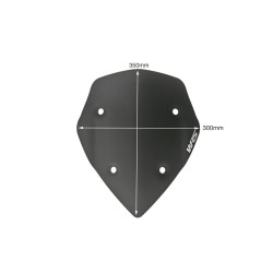 Pare-Brise Sport Noir Mat WRS pour Ducati Multistrada 1200 et S (13-14) - DU005NO
