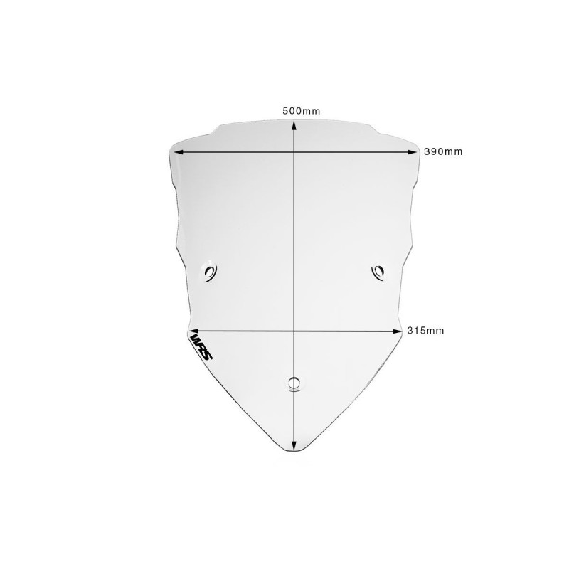 Pare-Brise Touring Claire WRS pour Ducati Multistrada 1200 S Enduro (16-18) - DU006T Pare-Brise Touring Claire WRS pour Ducati Multistrada 1200 S Enduro (16-18) - DU006T