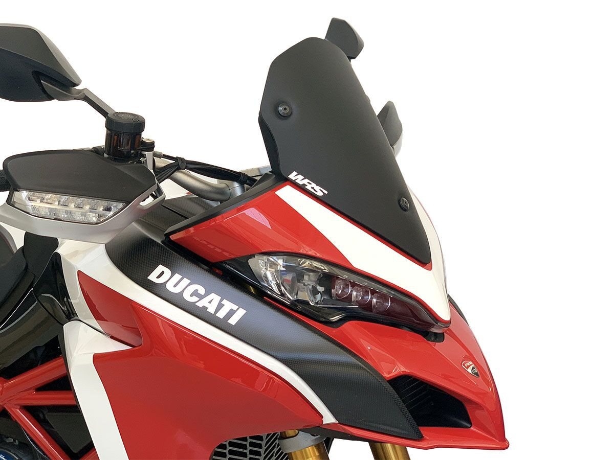 Pare-Brise Sport Noir Mat WRS pour Ducati Multistrada 1200 S Enduro (16-18) - DU007NO