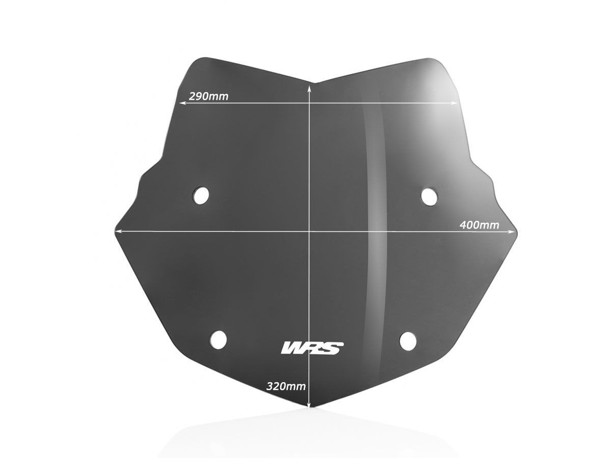 Pare-Brise Enduro Fumé Foncé WRS pour BMW R 1200 GS (13-19) - BM026FS