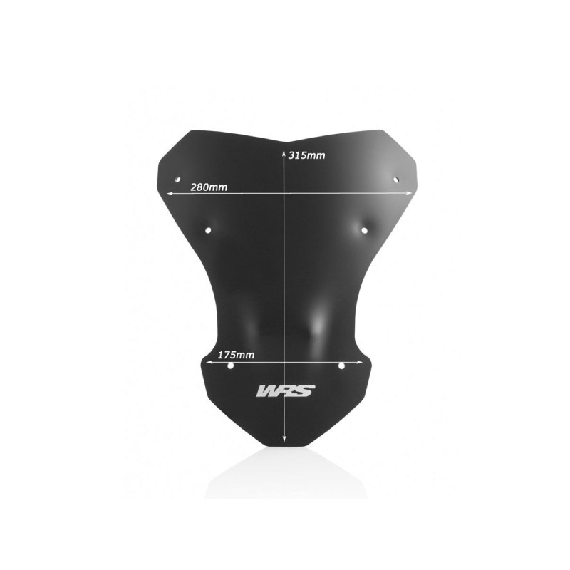 Pare-Brise Sport Noir Mat WRS pour Honda CRF 1000 L Africa Twin (16-19) - HO006NO Pare-Brise Sport Noir Mat WRS pour Honda CRF 1000 L Africa Twin (16-19) - HO006NO
