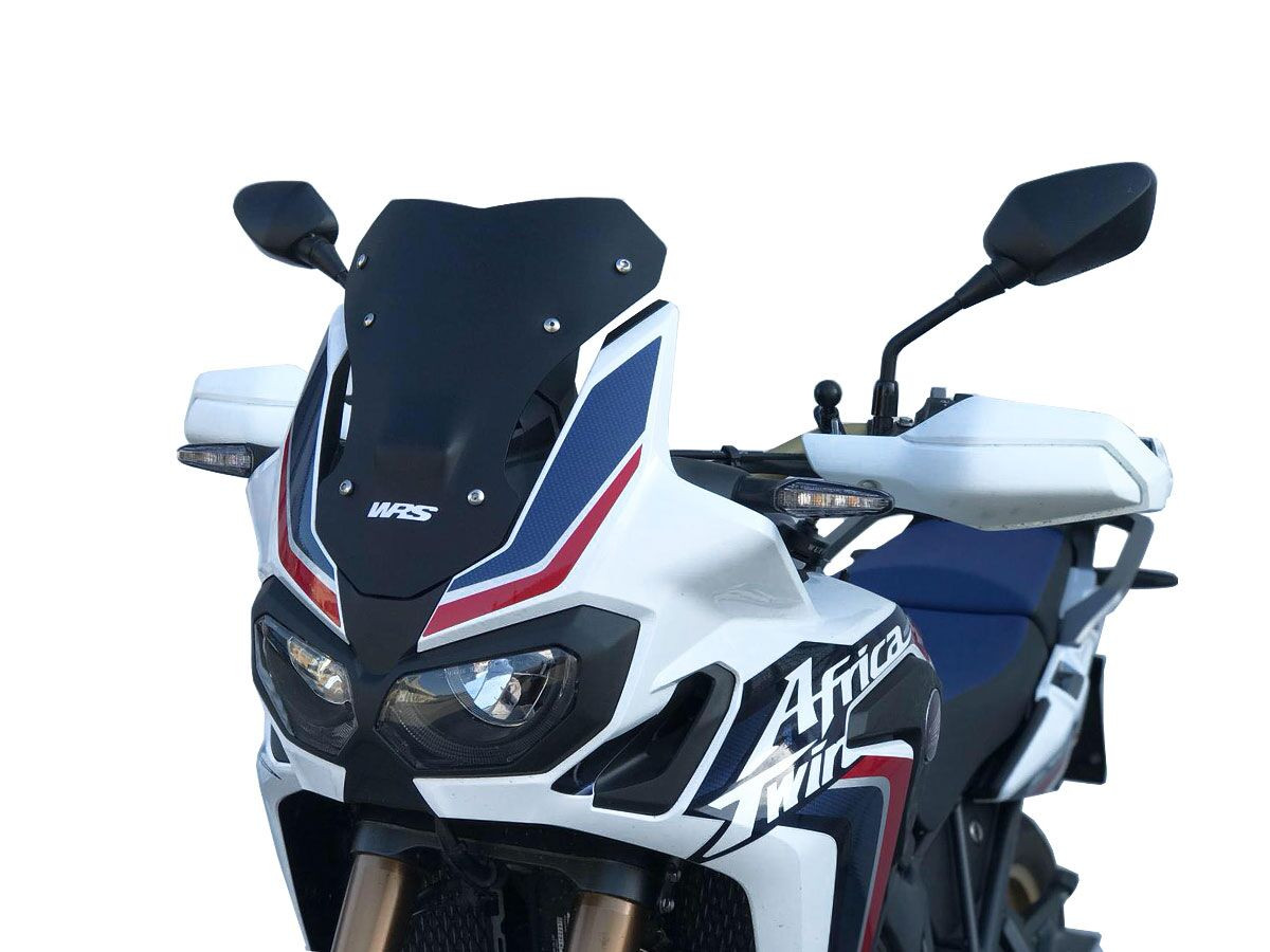 Pare-Brise Sport Noir Mat WRS pour Honda CRF 1000 L Africa Twin Adventure Sports (18-19) - HO006NO