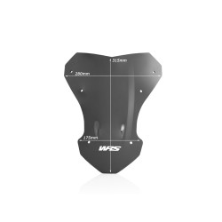 Pare-Brise Sport Fumé Foncé WRS pour Honda CRF 1000 L Africa Twin Adventure Sports (18-19) - HO006FS