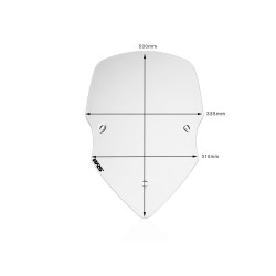 Pare-Brise Intermedio Claire WRS pour Ducati Multistrada 1200 S Enduro (16-18) - DU008T