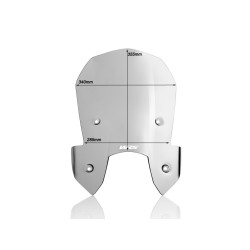 Pare-Brise Intermedio Fumé WRS pour KTM Adventure 1190 et R (13-16) - KT002F