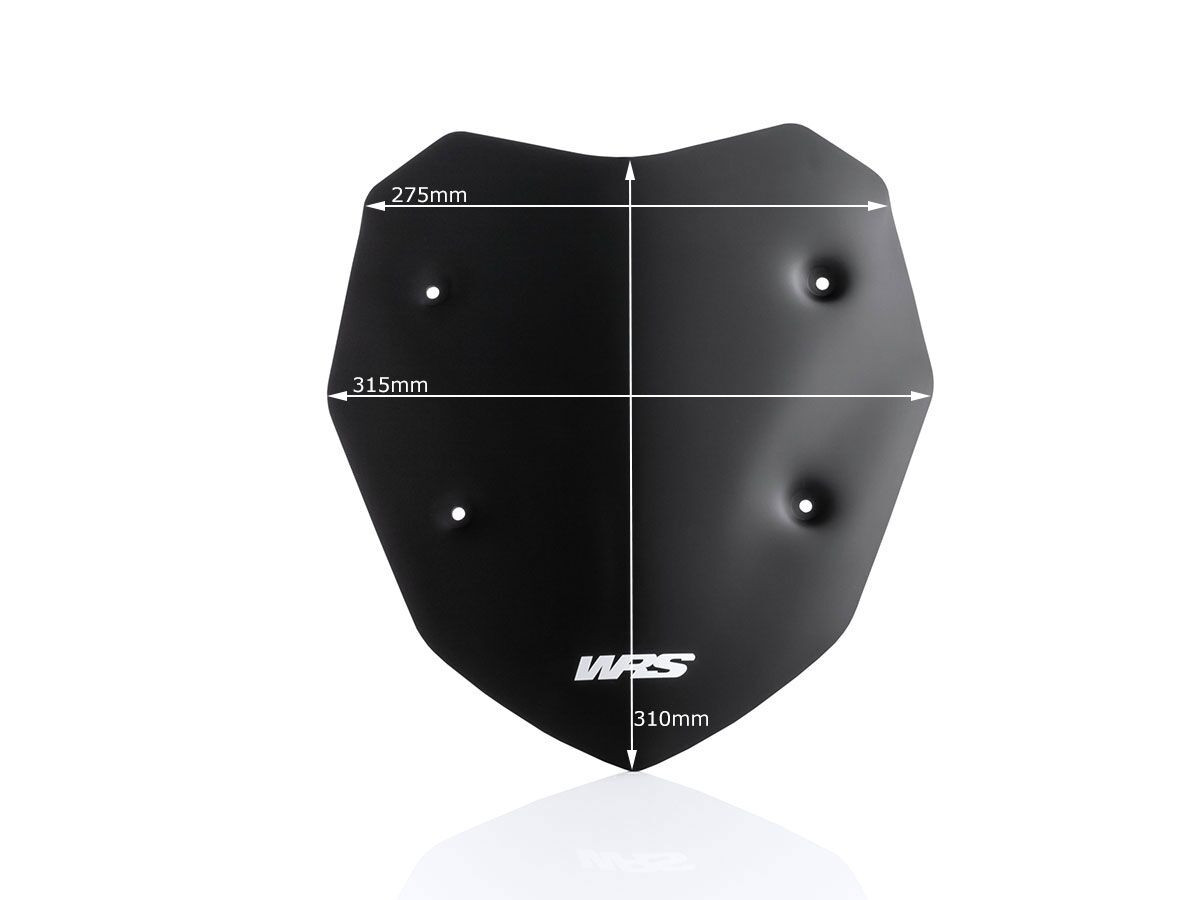 Pare-Brise Sport Noir Mat WRS pour BMW S 1000 XR (15-19) - BM041NO