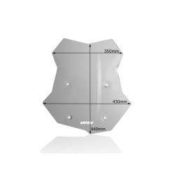 Pare-Brise Caponord Fumé WRS pour BMW F 850 GS et Adventure (18-23) - BM042F