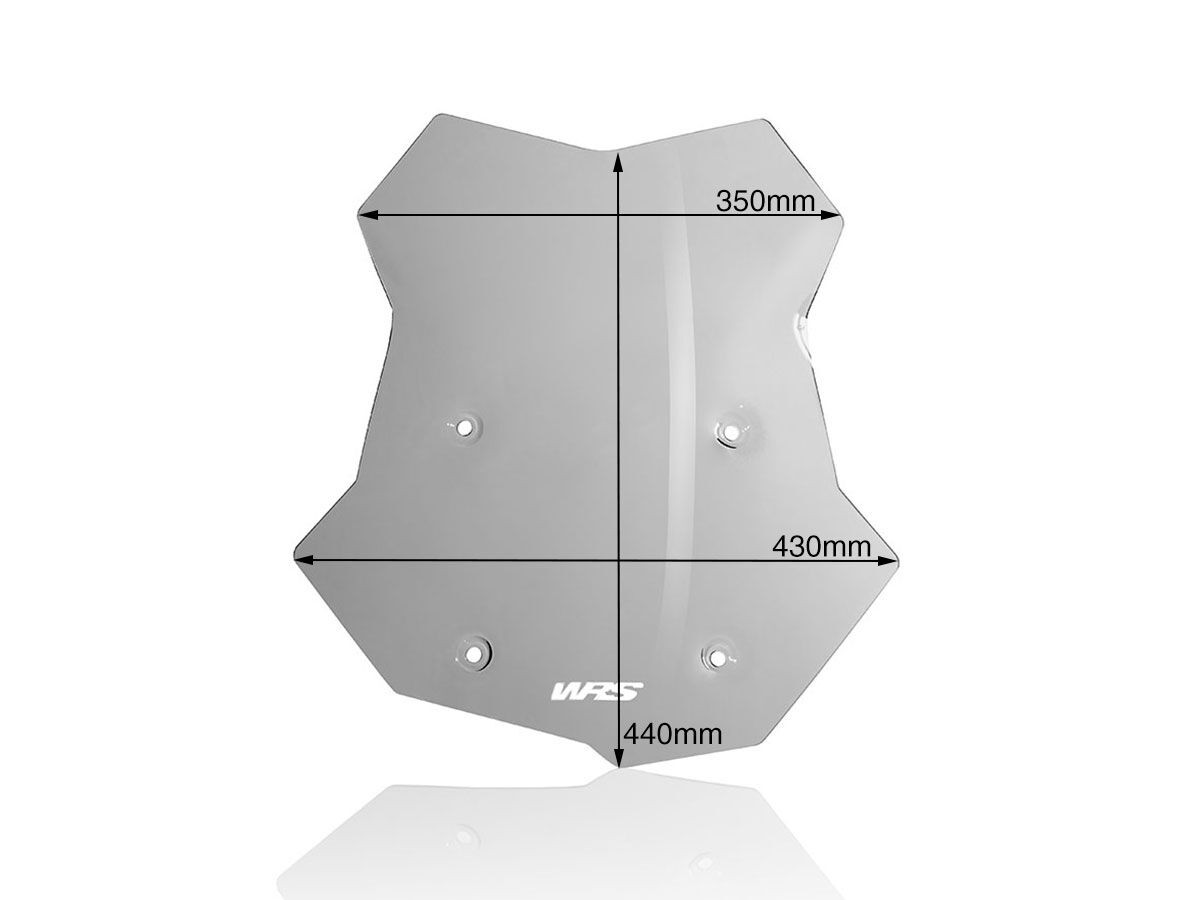 Pare-Brise Caponord Fumé WRS pour BMW F 850 GS et Adventure (18-23) - BM042F