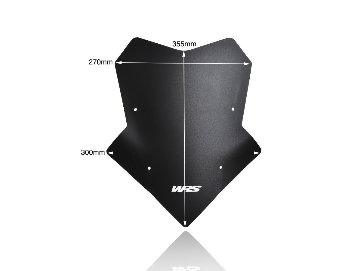 Pare-Brise Sport Noir Mat WRS pour Yamaha Tracer 9 (21-24) - YA005NO