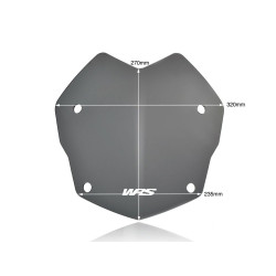 Pare-Brise Rallye Fumé Foncé WRS pour BMW R 1250 GS Adventure (19-24) - BM045FS