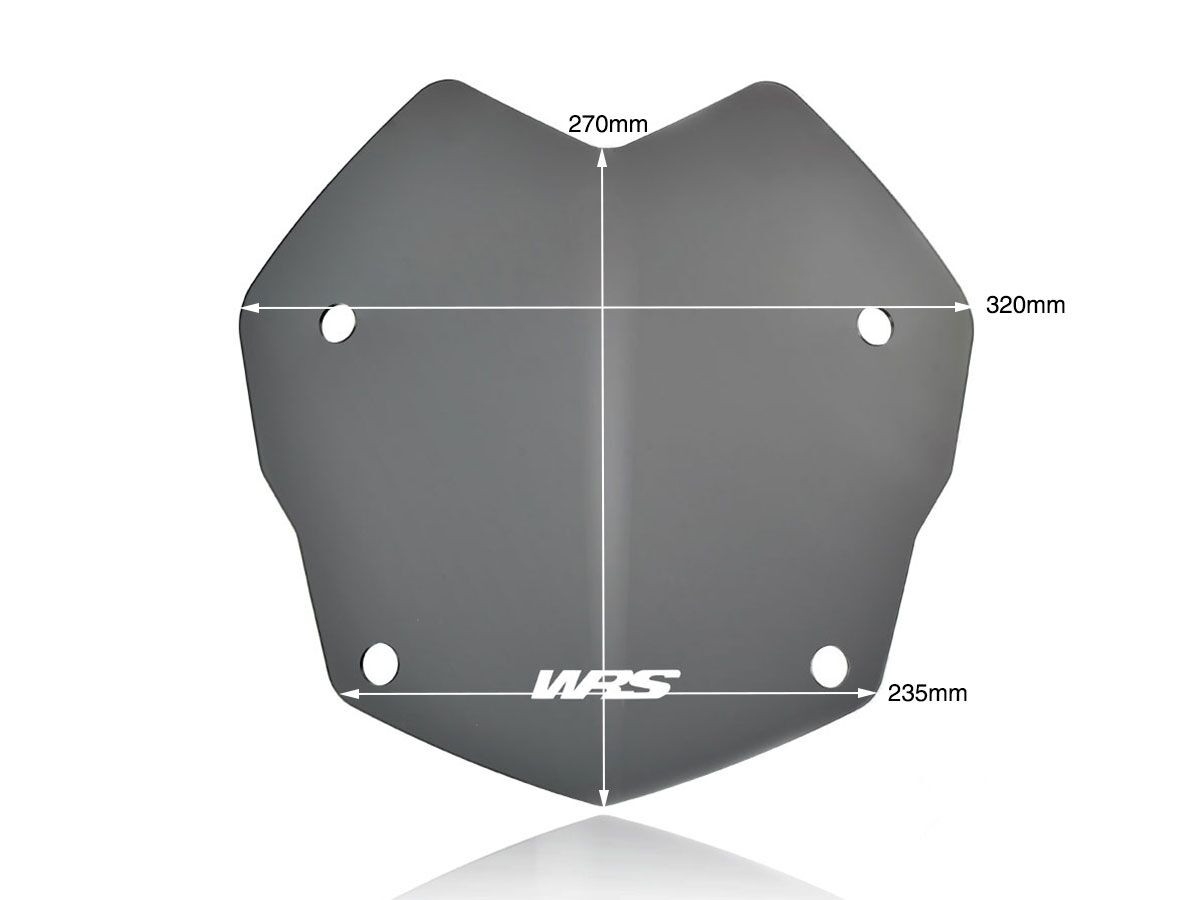 Pare-Brise Rallye Fumé Foncé WRS pour BMW R 1250 GS Adventure (19-24) - BM045FS