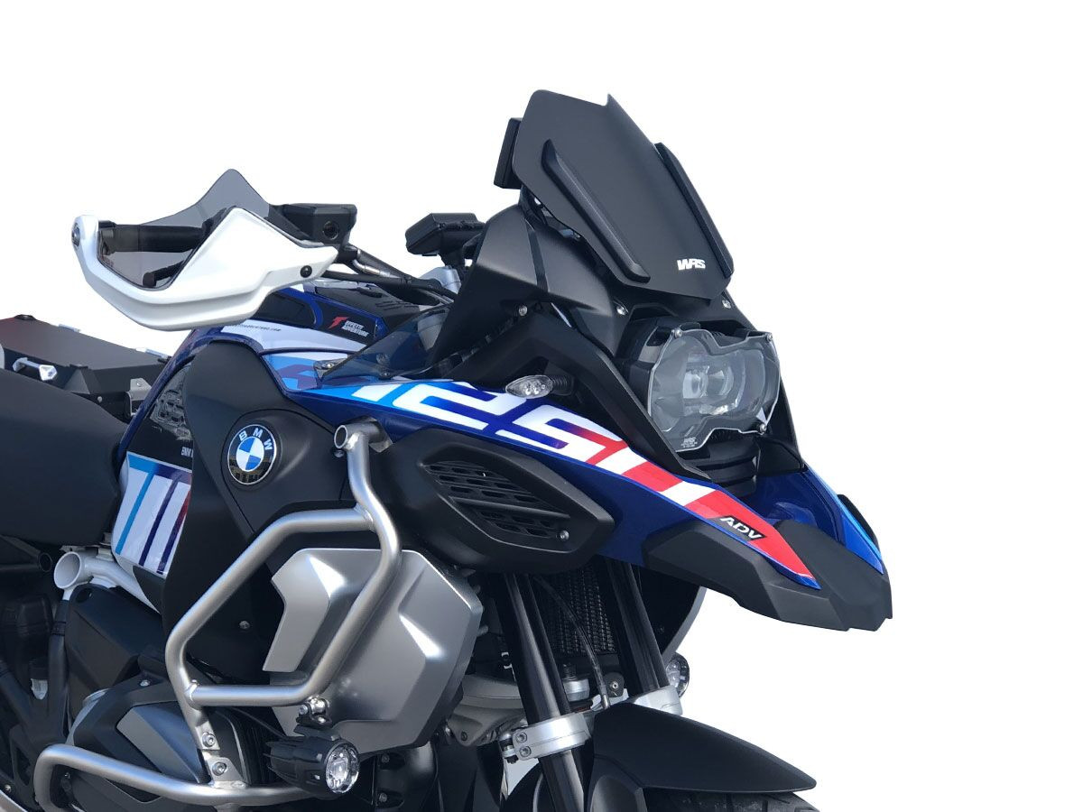 Pare-Brise Rallye Noir Mat WRS pour BMW R 1250 GS (19-23) - BM045NO