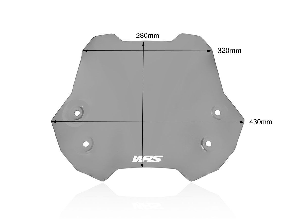 Pare-Brise Sport Fumé WRS pour Suzuki DL 650 V-Strom (17-24) - SU004F